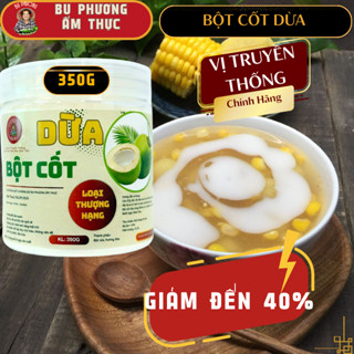 Bột Cốt Dừa Hộp 350G - Thương Hiệu Bu Phương Ẩm Thực (Thơm Ngon Để Làm Bánh, Làm Kem