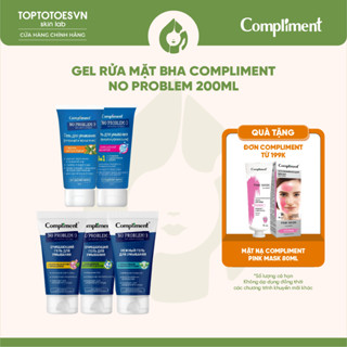 [HÀNG NHẬP KHẨU] Gel rửa mặt Compliment No Problem BHA làm sạch sâu, giảm viêm & mụn 200ml