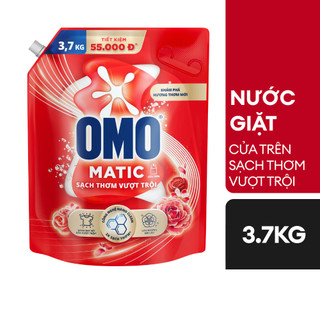  Nước giặt OMO Matic cửa ngang  cửa trên túi 3kg7 