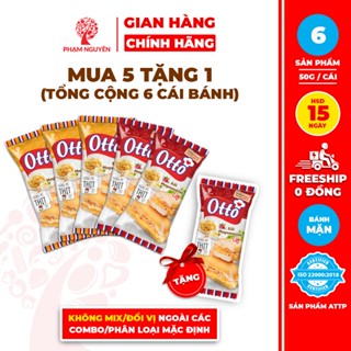 [MUA 5 TẶNG 1] Tổng cộng 6 Gói Bánh Mì Tươi Thịt Xốt – Otto Phạm Nguyên 50g | Bánh mì tươi | Đồ ăn vặt