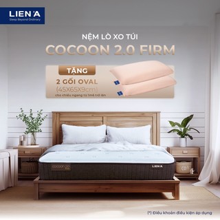  Nệm Lò Xo Túi COCOON FIRM Liên Á Dày 25cm,Thép Tiêu Chuẩn Anh Quốc,Vải Dệt Làm Mát 
