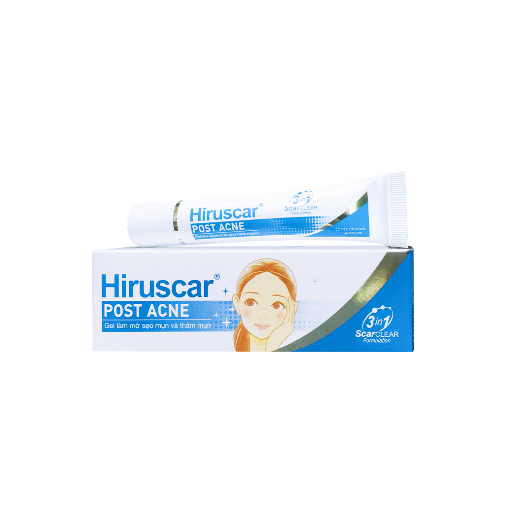 [HSD 2028] Hiruscar Post Acne 5g - Gel làm mờ sẹo mụn và thâm mụn.