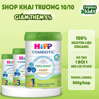 Sữa Bột Công Thức Hipp Organic Combiotic Số 1 2 3 Hỗ Trợ Tiêu Hóa Tăng Sức Đề Kháng Cho Bé Lon 800g