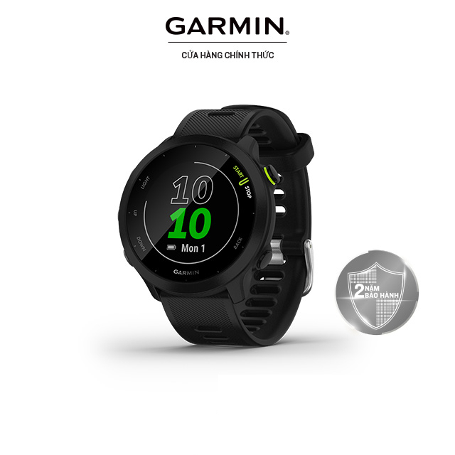 Đồng Hồ Thông Minh Garmin Forerunner 55 GPS (Black/Whitestone/Aqua/Monterra Grey) - Hàng Chính Hãng
