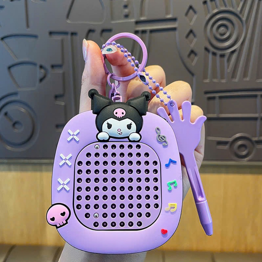 Bảng Vẽ Từ Tính Vui Nhộn + Móc Khoá Bi Đa Năng, Hoạ Tiết Kuromi, My Melody...Phụ Kiện Túi Dễ Thương