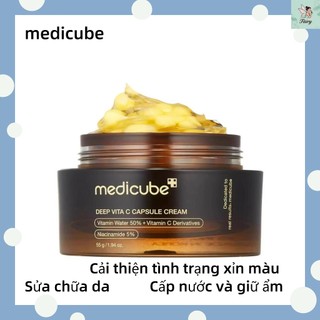  【Chính hãng Kem dưỡng da Medicube Deep Vitamin C Capsule Cream Kem dưỡng ẩm ban đêm Kem phục hồi Kem dưỡng ẩm cho cơ thể 