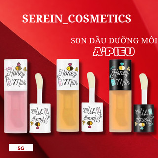Son Dưỡng Môi APIEU Honey & Milk Lip Scub - Lip Balm - Lip Oil 5g
