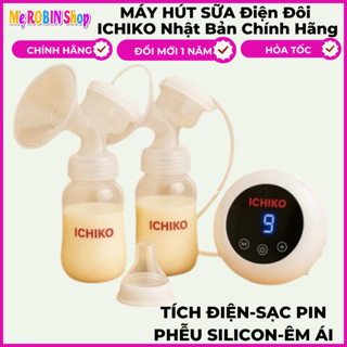 [Bao Đổi 1 Năm]Máy Hút Sữa Điện Đôi ICHIKO Nhật Bản M5 (Massage;Kích sữa;Vắt Kiệt)