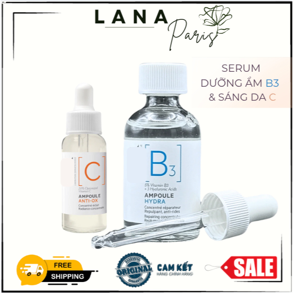 Có bill Hàng công ty Serum B3 hoặc serum vitamin C S.V.R 10ml 30ml