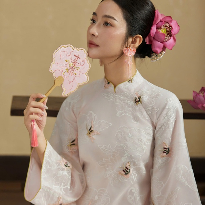 Áo Dài Hồng Điệp - EDINI - A1710