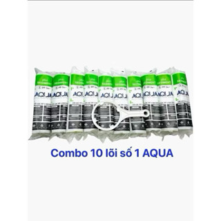 COMBO 10 LÕI LỌC NƯỚC  Số 1 AQUA lắp cho máy lọc RO có cốc lọc thô 10inchBộ lọc nước thay thế cho máy lọc nước RO