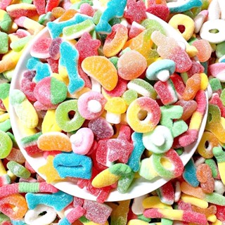  1 Kg Kẹo Dẻo Chip Chip Phủ Đường Mix Nhiều Vị Chua ngọt vị hoa quả - Bánh kẹo ăn vặt tuổi thơ 