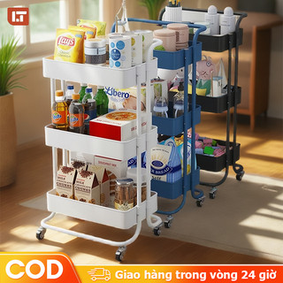   Miễn phí vận chuyển Xe Đẩy Spa 3 4 5 tầng Kệ để đồ bỉm sữa Đủ 3 Màu Thiết Kệ sách có bánh xe đẩy 