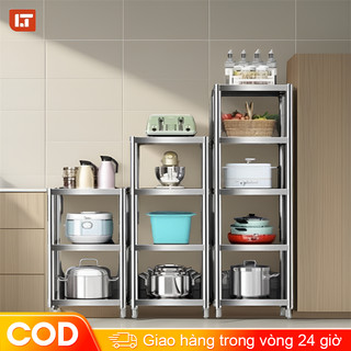  Kệ inox 4 tầng ❤️miễn phí vận chuyển❤️ Kệ bếp inox Kệ inox 304 kích thước nhỏ 