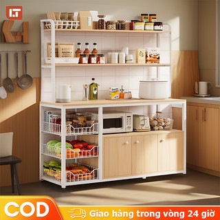  LT Kệ để đồ nhà bếp 80 100 120 cm Kệ nhà bếp đa năng 💗FREESHIP💗 Tủ Bếp đựng đồ Nhiều Ngăn Tầng Lắp Ghép Dòng GSL-B 