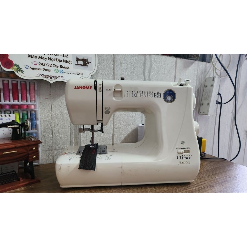 Máy may Janome mini, máy may Nhật Bãi. máy may đa năng