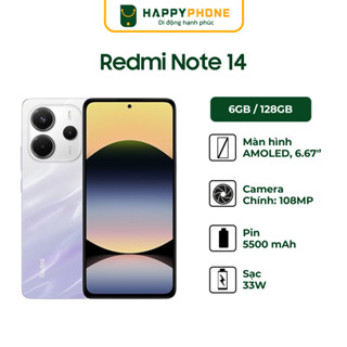  Điện Thoại Xiaomi Redmi Note 14 - Hàng Chính Hãng 