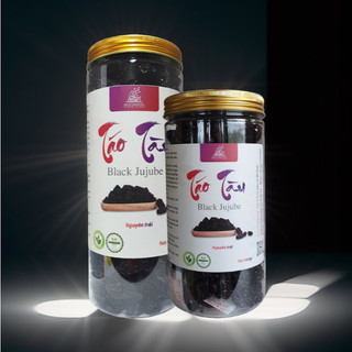 Trái táo tàu, táo đen sấy khô Dalat Cordyceps, Chất lượng thượng hạng lọ nhựa 560gr - 840gr