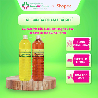   CHÍNH HÃNG  Nước lau sàn Sả Chanh - Sả Quế DAPHARCO  1500ml  