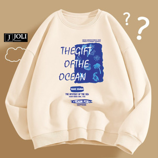 Áo Sweater The Gift Of The Ocean Nam Nữ By JOLI Unisex Chất Nỉ Lót Bông Form Rộng J Joli Trendy
