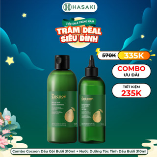 [DAILY] Combo Cocoon Dầu Gội Bưởi 310ml + Nước Dưỡng Tóc Tinh Dầu Bưởi 310ml Hasaki Sản Phẩm Chính Hãng
