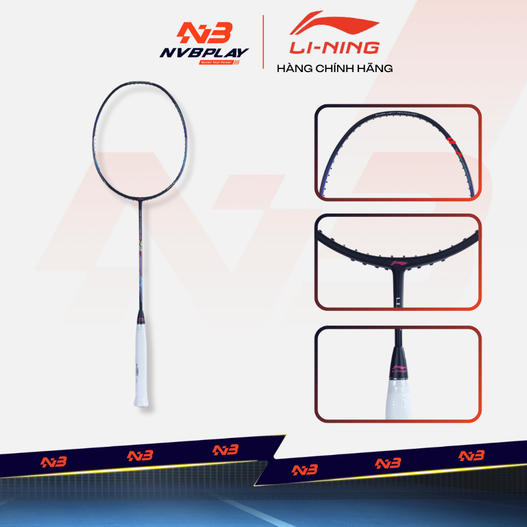 [CHÍNH HÃNG] Vợt Cầu Lông LiNing Windstorm 72 Black - 6U (Chưa Căng Dây)