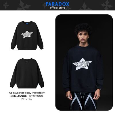 Áo sweater BRILLIANCE SWEATER Boxy Chất nỉ bông PARADOX ST4P1006