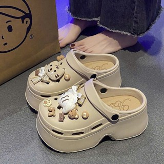  Dép Sandal nữ đế cao Cross nữ đế cao 7cm tôn dáng hack chiều cao Tặng kèm sticker siêu xinh 