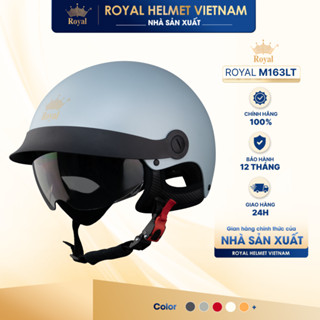   NHÀ SẢN XUẤT  Mũ Bảo Hiểm Nữa Đầu Royal M163LT Chính Hãng Nón Bảo Hiểm 1 2 Nam Nữ Lưỡi Trai Và Kính Âm 