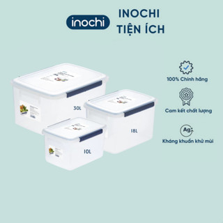 Thùng nhựa, hộp nhựa trong suốt cao cấp đựng thực phẩm Inochi 10L-18L-30L - CHÍNH HÃNG INOCHI