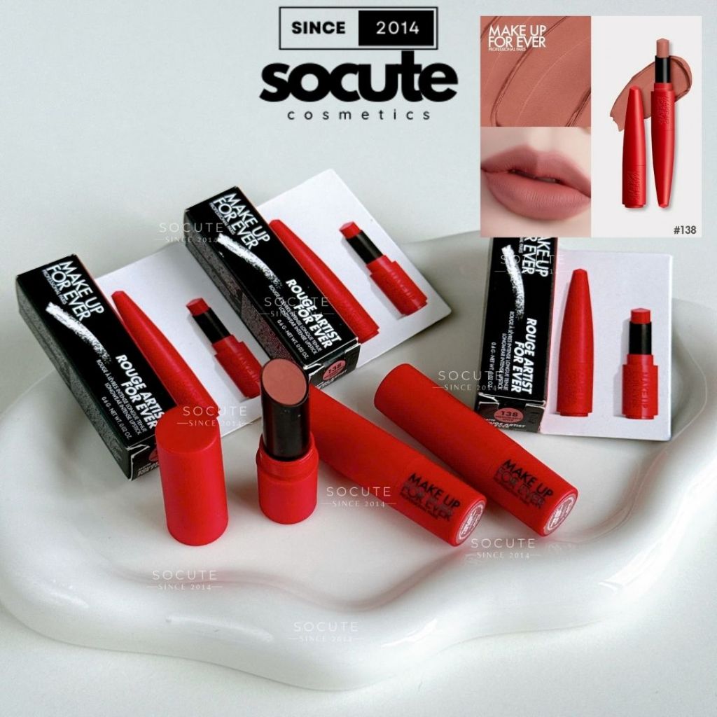 Son Thỏi Lì MAKE UP 4EVER Rouge Artist Forever Lipstick Matte #138 Memorable Spice 0.6g