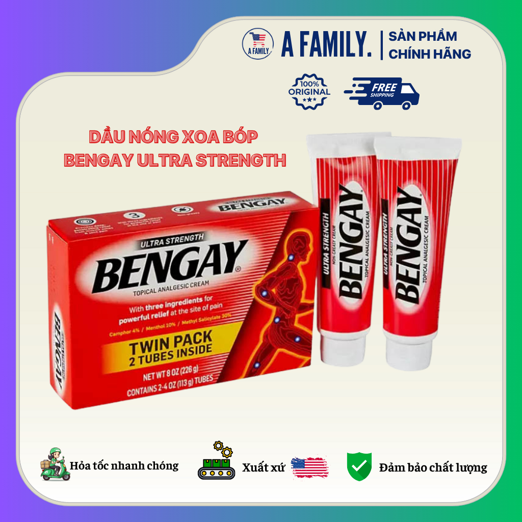 Kem Giảm Đau Cơ Xương Khớp Bengay Ultra Strength 113g - HÀNG MỸ