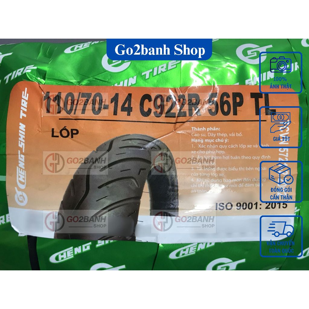 Vỏ Chengshin 110/70-14, 140/70-14 vỏ xe NVX 155 và Janus loại không ruột