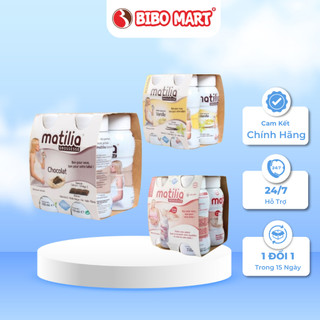  Sữa bầu Matilia Vị Socola Vani Biscuit Dâu Bổ Sung Dưỡng Chất Cho Mẹ  Lốc 4 hộp  200ml - Bibo Mart 