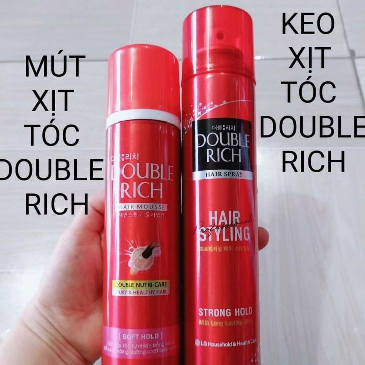 KEO XỊT TÓC DOUBLE RICH HAIR SPRAY 170ML