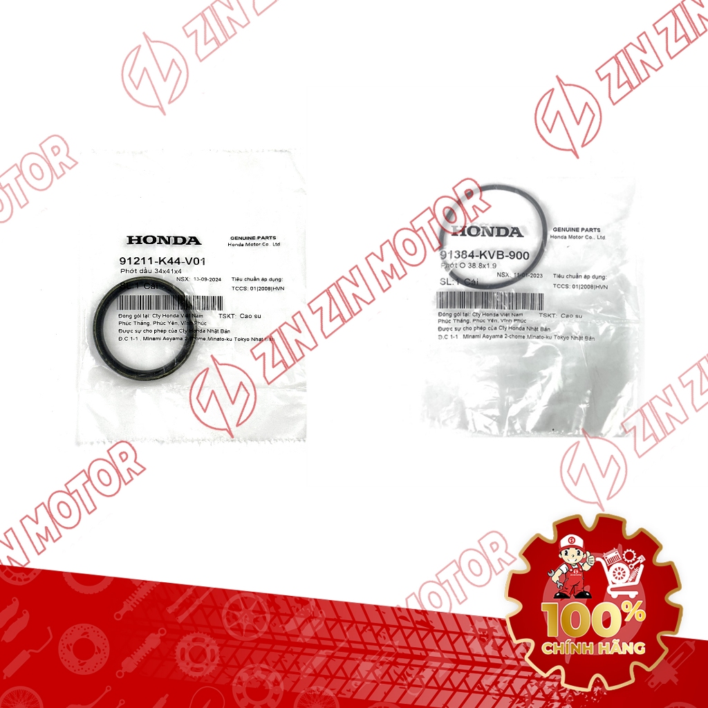 Bộ Phốt Puly Nồi Sau SH 150i / 125i 2017 2018 2019 91211-K44-V01, 91384-KVB-900 Chính Hãng - ZZM