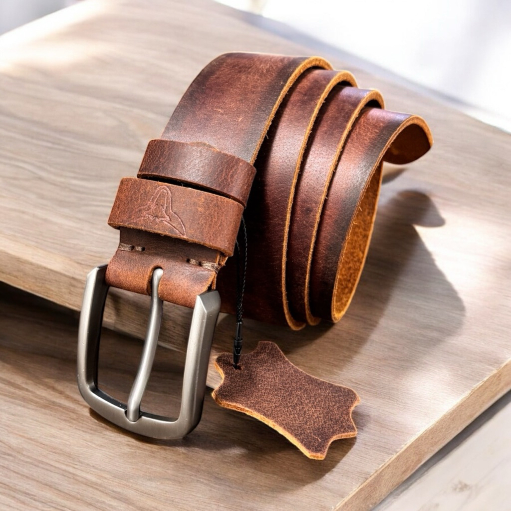 [CÓ HOẢ TỐC] Thắt Lưng Nam Da Bò Sáp-Da Nguyên Tấm Cao Cấp -3.8 x120 cm - Phong cách thời trang dành cho nam