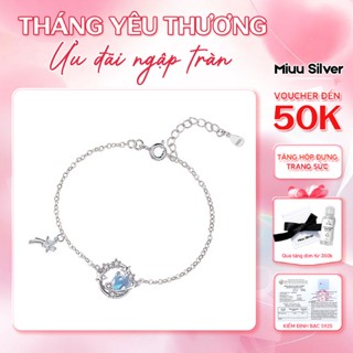 Vòng tay bạc Miuu Silver, lắc tay nữ Pluton & Charon