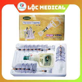 Bộ giác hơi không dùng lửa unicare UC-18 (18 ống)