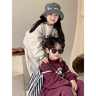  ThienAn Store1508 Bộ Nỉ Thu Đông 2 Màu in Chữ BROOKLYN cực Xinh Quà tặng dành cho Bé Gái và Bé Trai size 10-44Kg. 