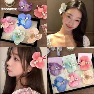 🧚🏻‍♀️Ganten🧚🏻‍♀️ 🌸Kẹp tóc hoa lan kẹp lan hồ điệp cao cấp dễ thương cho nàng