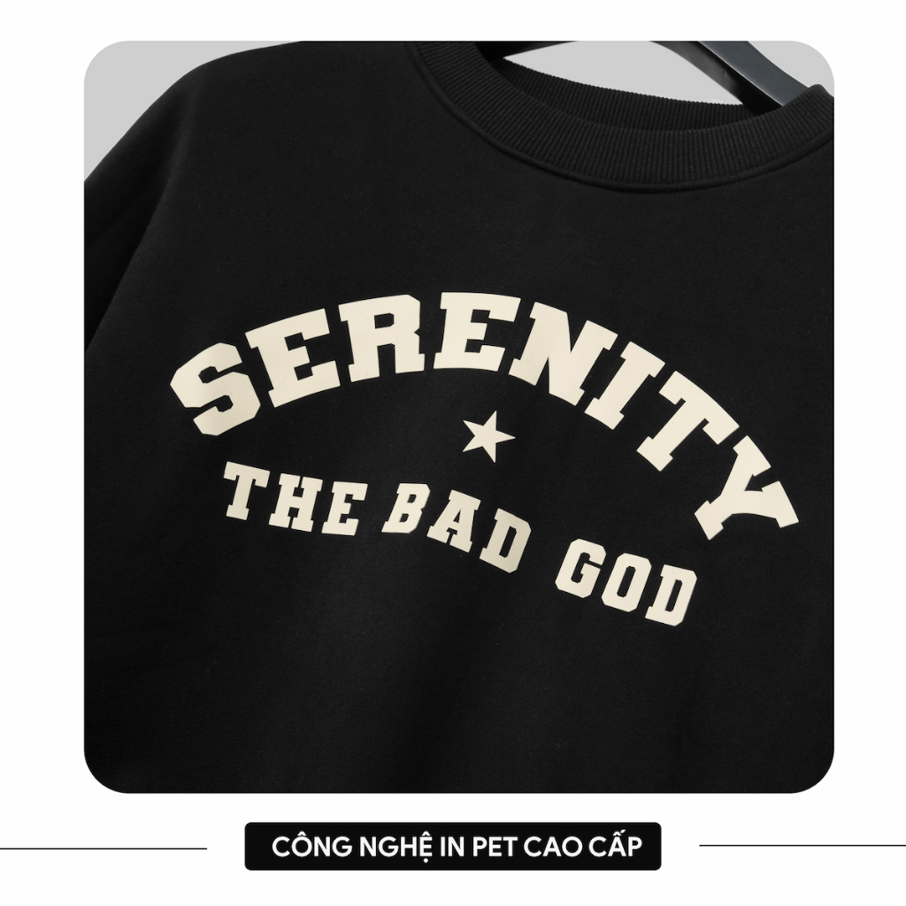 Set bộ THE BAD GOD Sweater Star Serenity Chất Liệu Nỉ Nhung Mềm Mịn Dày Dặn Ấm Áp Dễ Phối Đồ | BigBuy360 - bigbuy360.vn