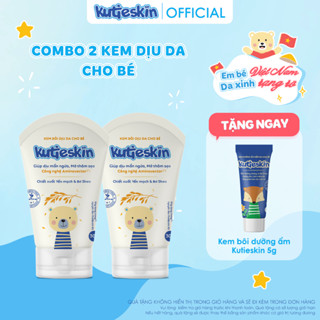 Combo 02 Kem bôi dịu da cho bé Kutieskin - 2 KKD01