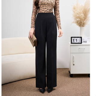 Quần Ống Rộng CCHAT Cạp Cao Dáng Đứng Chất Tuytsi Cao Cấp 13QDS2015DT