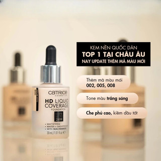 Kem Nền Catrice HD Liquid Coverage Foundation 30ml - HASpa 2025