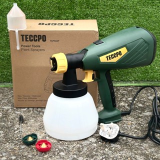 Máy Phun Sơn Điện Cầm Tay TECCPO TAPS02P – Công suất 500W – Lưu lượng 800ml/phút – Tặng 3 đầu bét đồng cao cấp