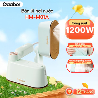 Bàn ủi hơi nước gấp gọn 2in1 Gaabor HM-M01A công suất 1200W cầm tay hơi phun mạnh mẽ nhỏ gọn khử khuẩn, khử mùi