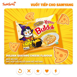 Mì cay Samyang đủ vị Truyền thống/ Phomai/ Tương đen/ Chua cay