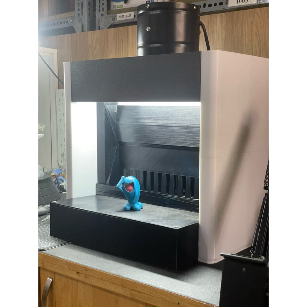 [IN 3D] Buồng sơn màng nước airbrush mini - sơn gundam, sơn mô hình hobby