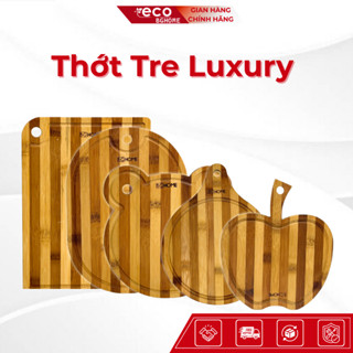  Thớt Gỗ Tre LUXURY Cao Cấp ECO BG HOME Kháng Khuẩn Chống Bám Mùi Độ Bền Cao 